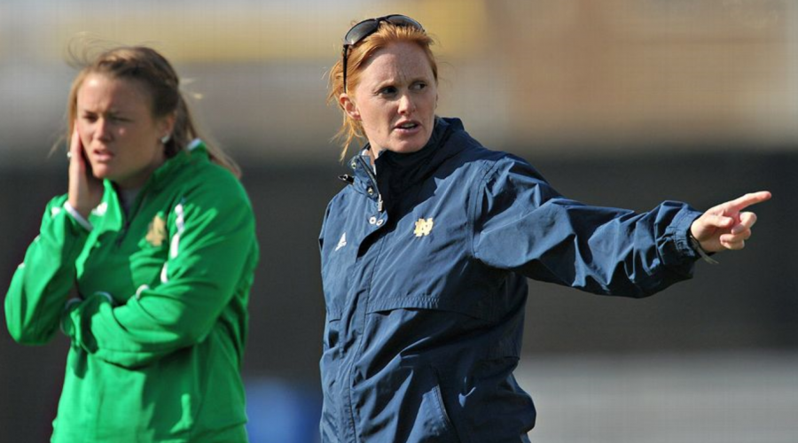 Theresa Romagnolo continuing her coaching success at Notre Dame(Cashore)