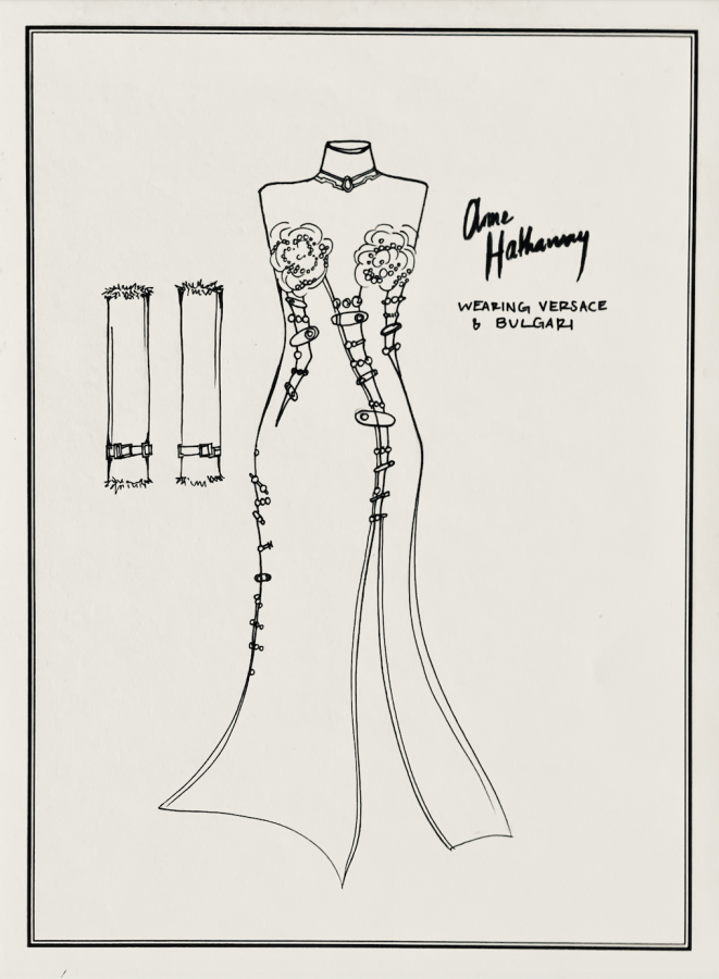 Anne Hathaways Dress at the Met Gala (Amber P. ’25)