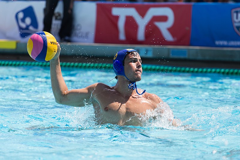 Water polo is a demanding sport, combining the intricacies
of soccer with the added difficulty of playing in a pool.