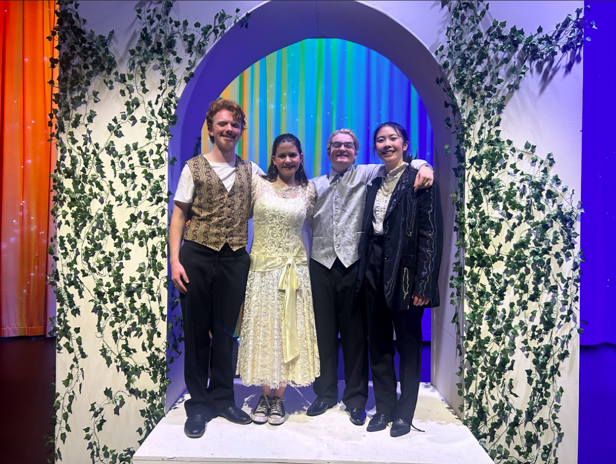 In addition to the Lakeside production of “Much Ado About Nothing,” Shepard S. ’25, Bella M. ’25, Kyle F. ’25, and Janet D. ’25 (pictured left to right) have participated in mumerous local theater productions.