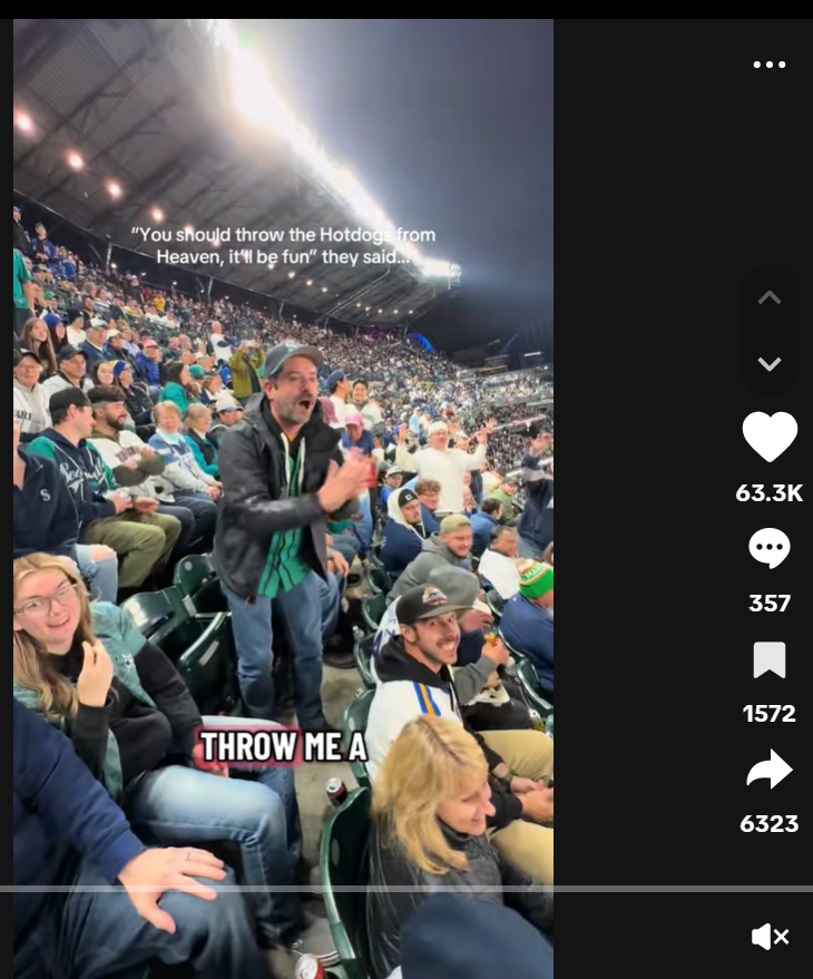 A screenshot of Mr. Nau's viral video (@lilyclaireclaire on TikTok)