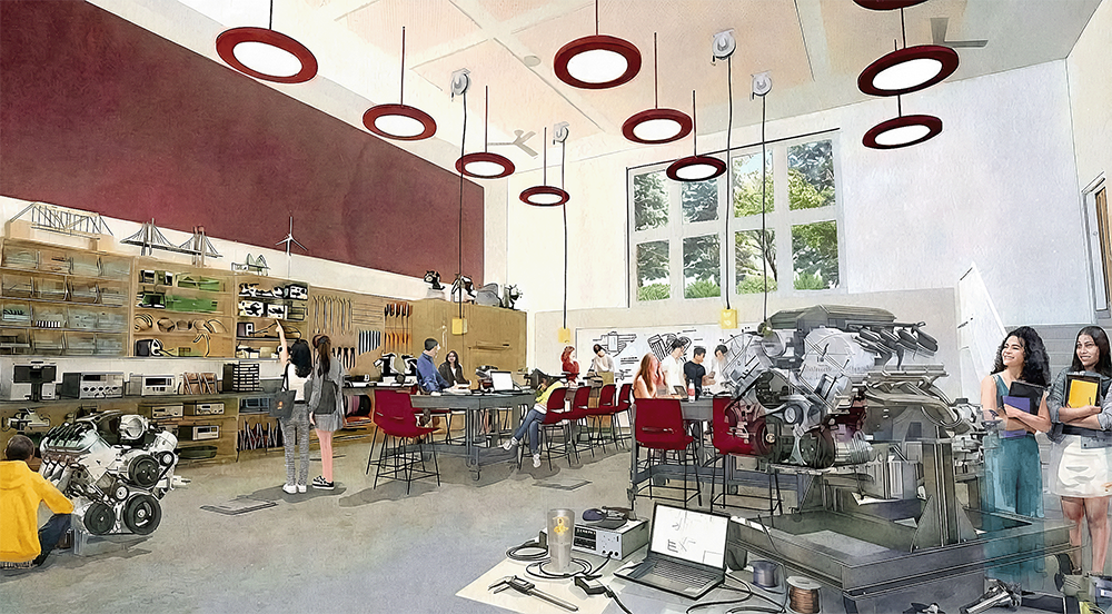 An artistic rendering of Kent Evans Lab (Courtesy of Amanda Darling)