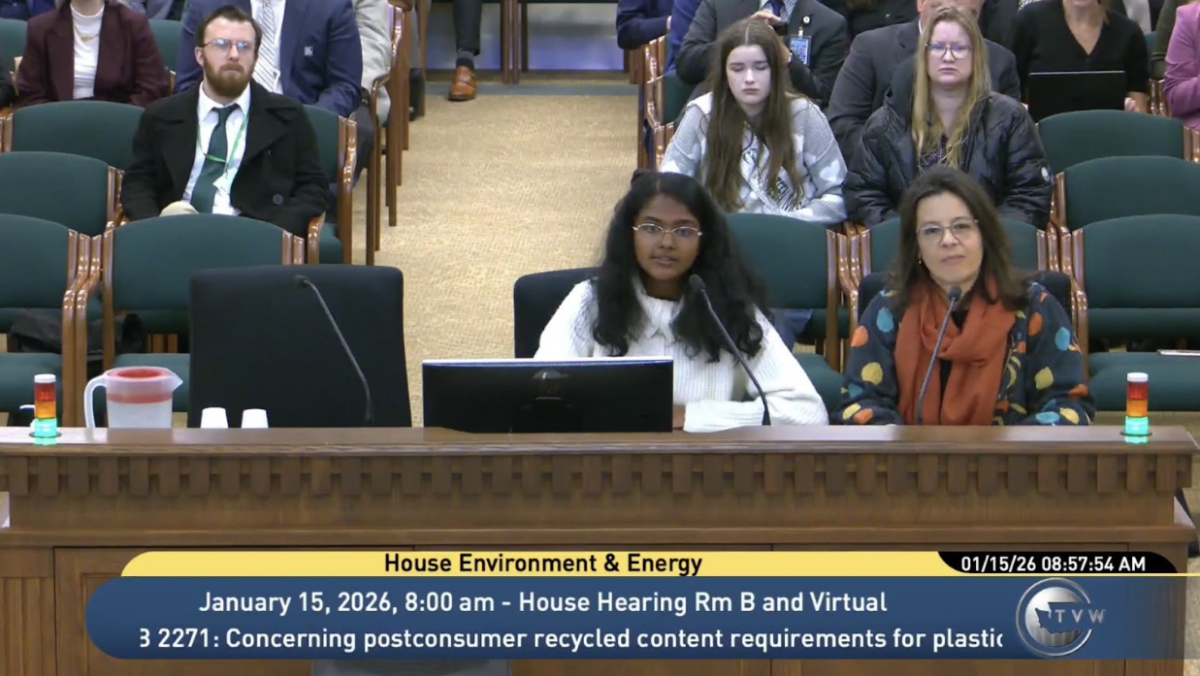 Annapoorani L. ‘29 testifies for HB 2212 alongside Jennifer Porter (P ‘25 ‘27)